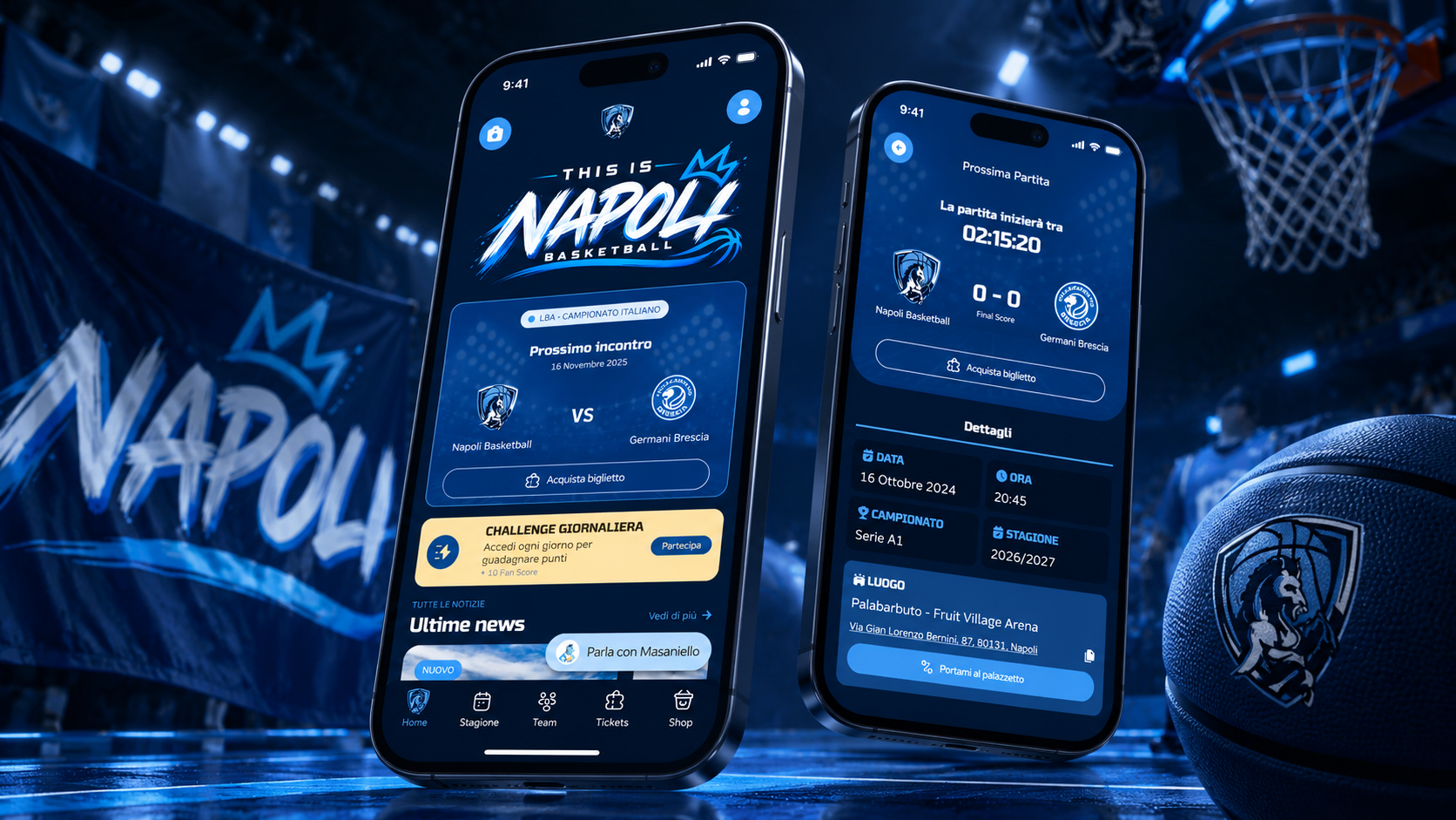 Napoli Basketball mobile app