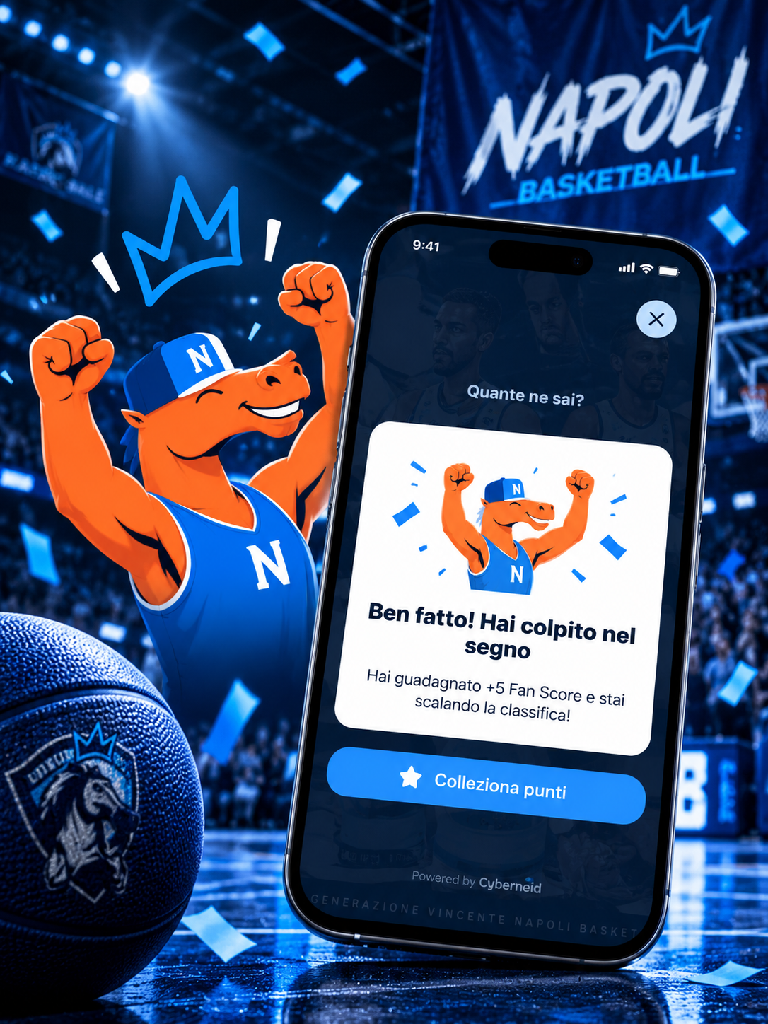 Napoli Basketball app fan experience