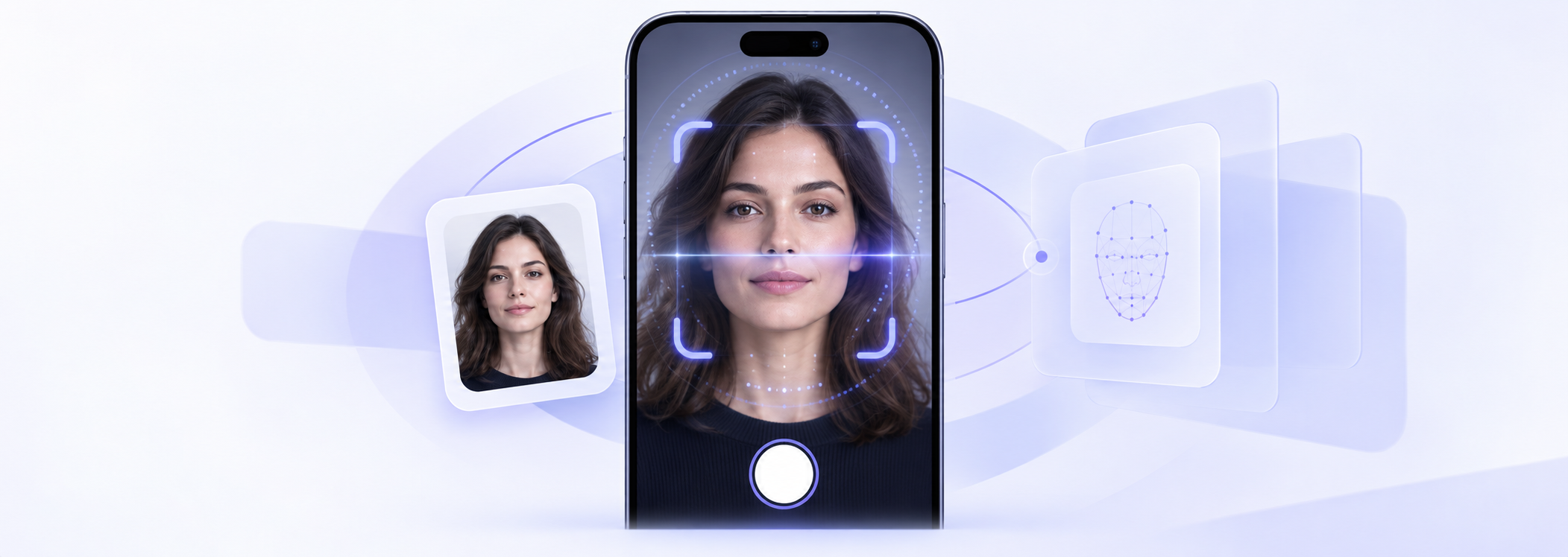 Facial image capture for biometric authentication